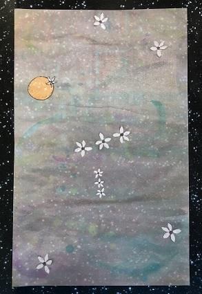 orange blossom night sky night sky