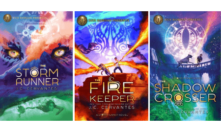 Covers of The Storm Runner Series by Jennifer Cervantes