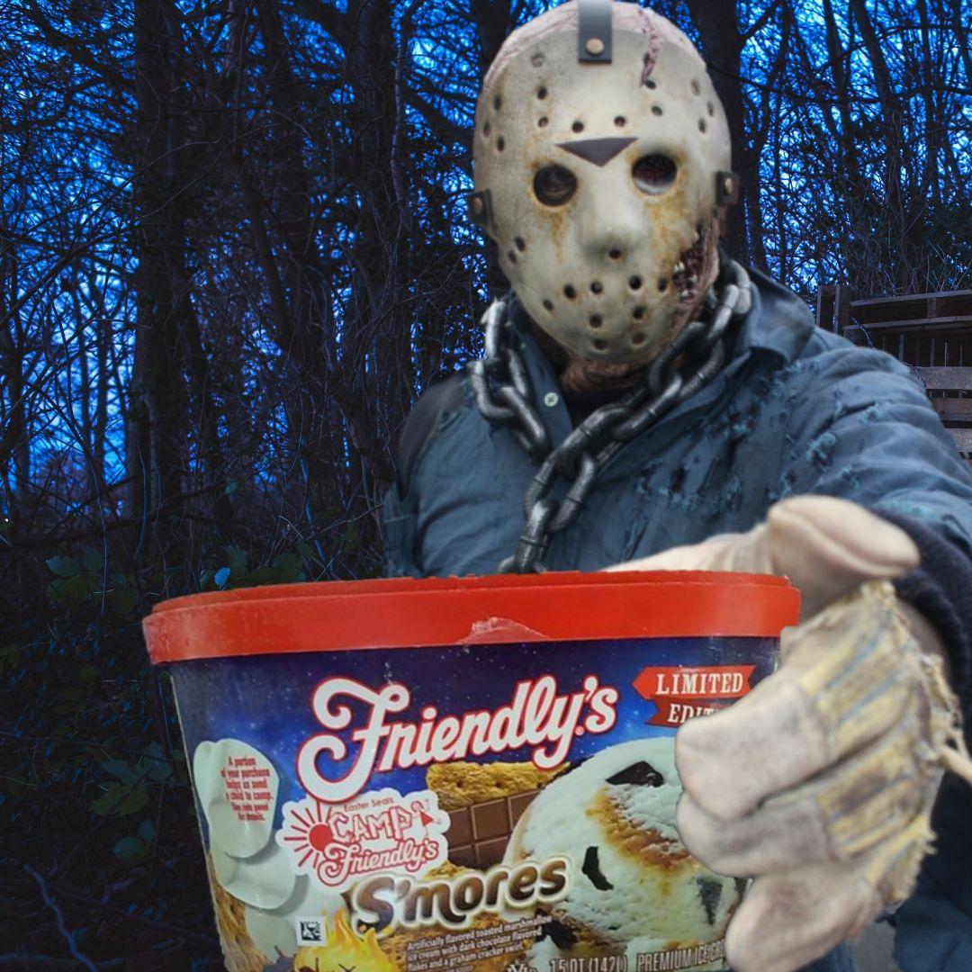 Jason Voorees and s'mores ice cream Jason Voorees and s'mores ice cream