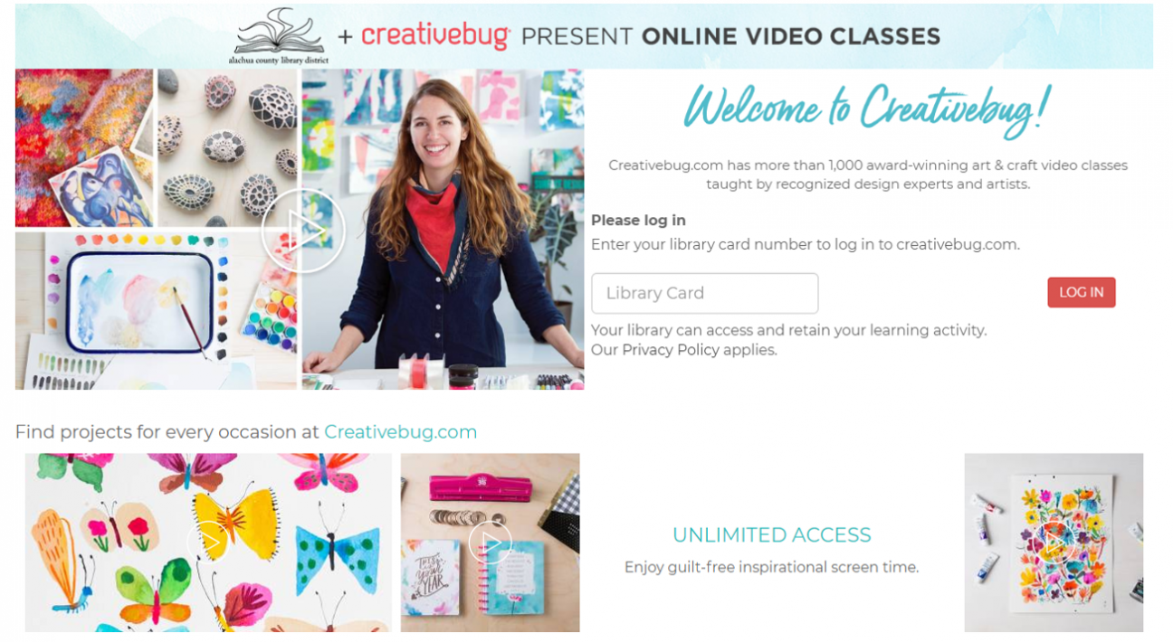 Log In Creativebug Log In Creativebug