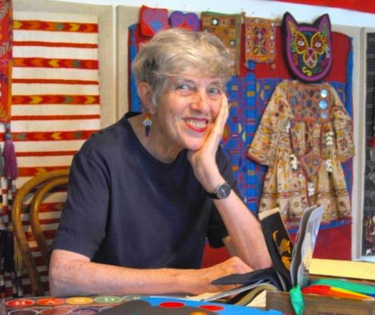 Lois Ehlert in her workshop