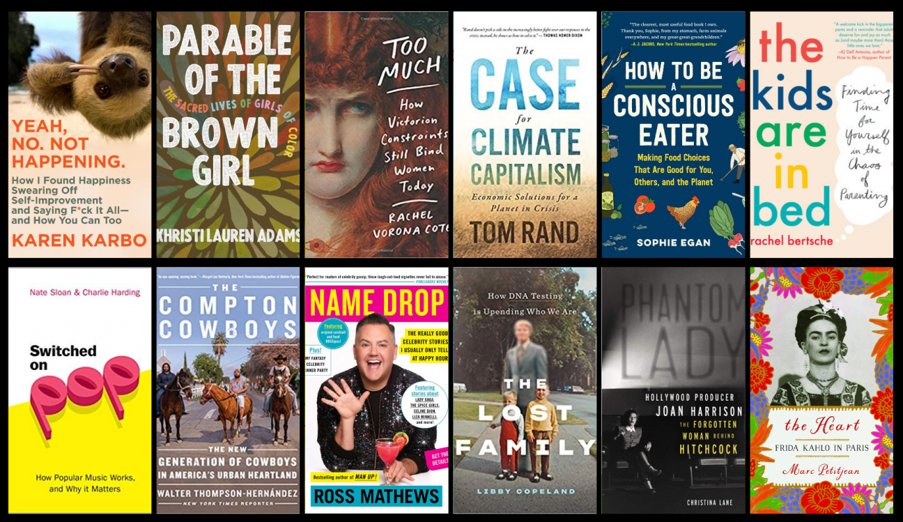 Nonfiction book covers of titles listed below