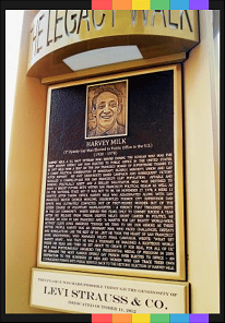 Legacy Walk memorial of Harvey Milk