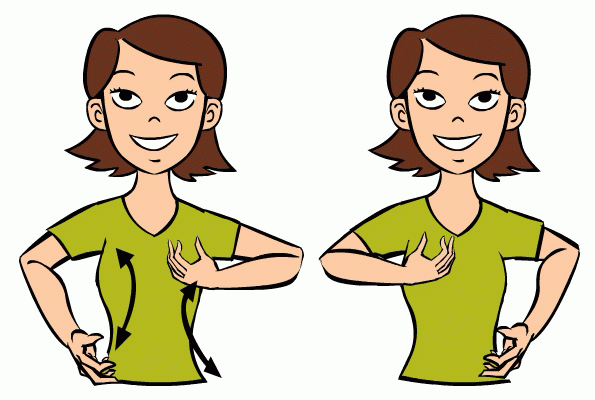 image of person using sign language American Sign Language for monkey