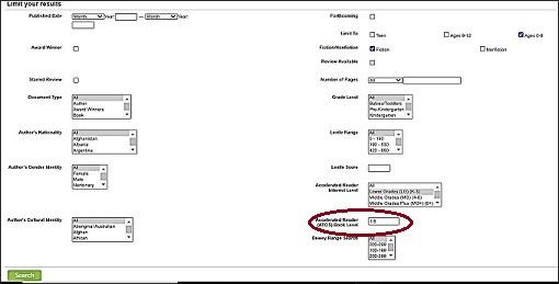 set search limits