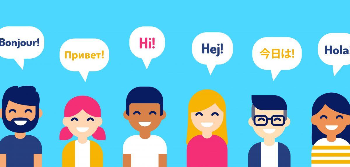 People saying hello in multiple languages People saying hello