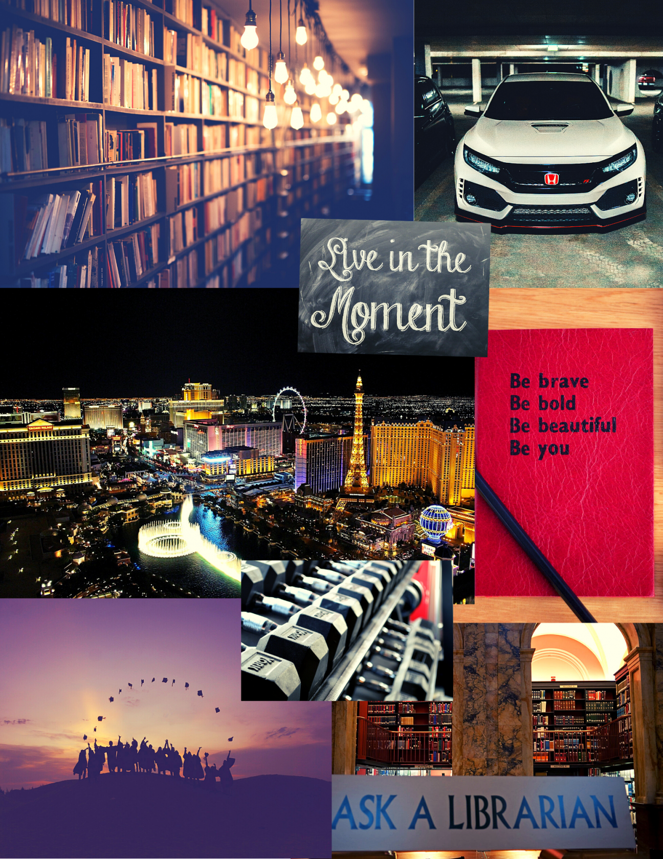 Example of a digital vision board Example of a digital vision board