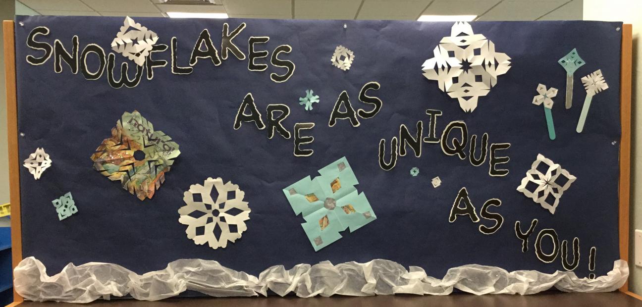 SNOWFLAKES GALORE! paper snowflake craft for elementary children