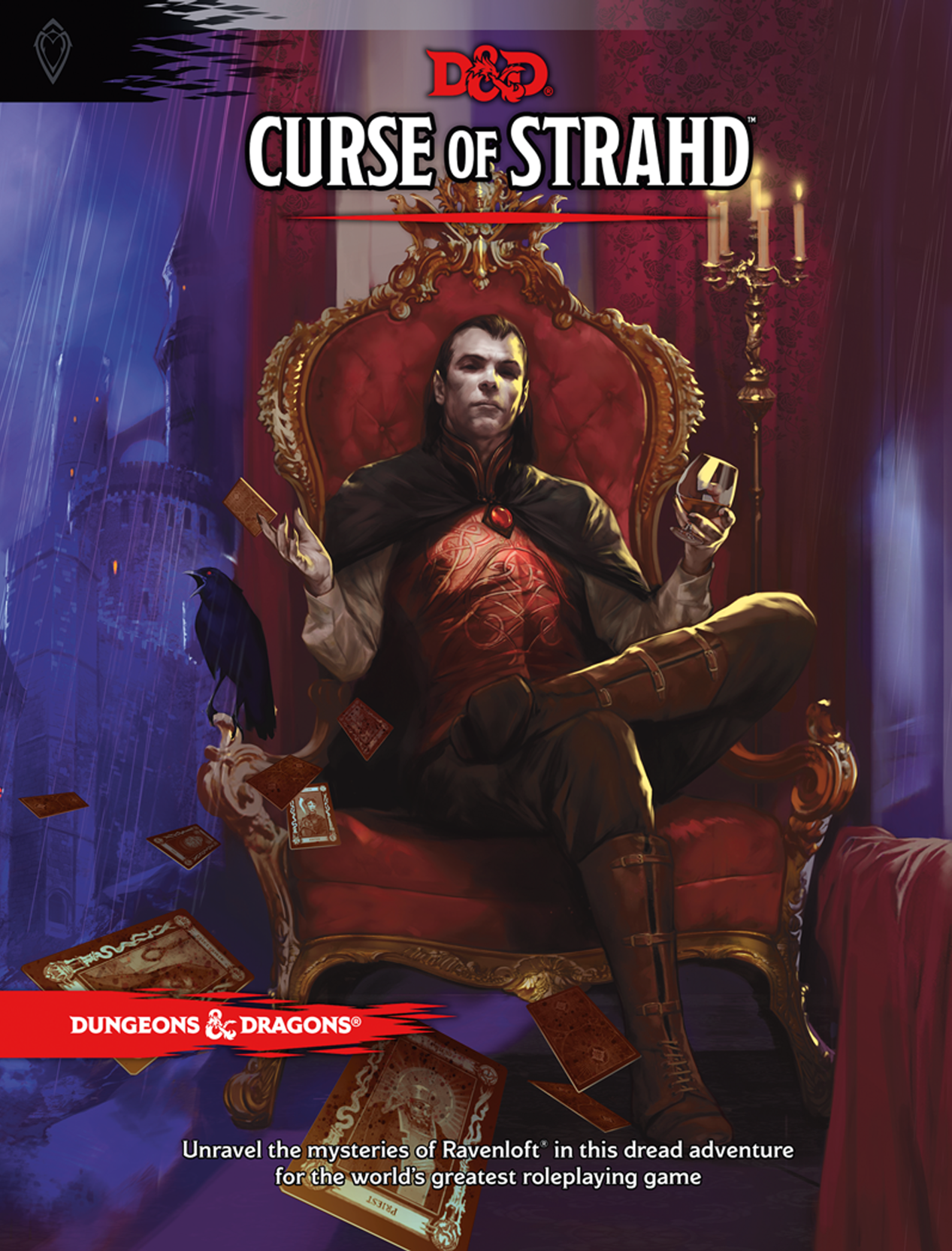 Cover the DND book Curse of Strahd