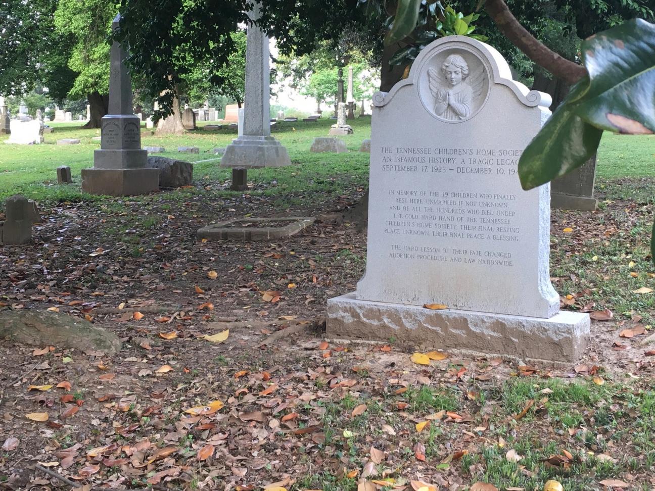 Photo of a memorial marker