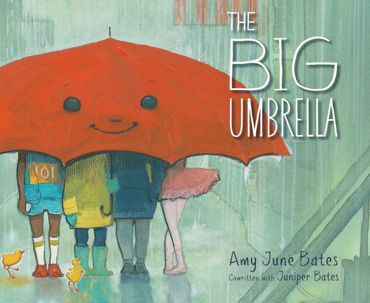 The cover of "The Big Umbrella" by Amy June Bates