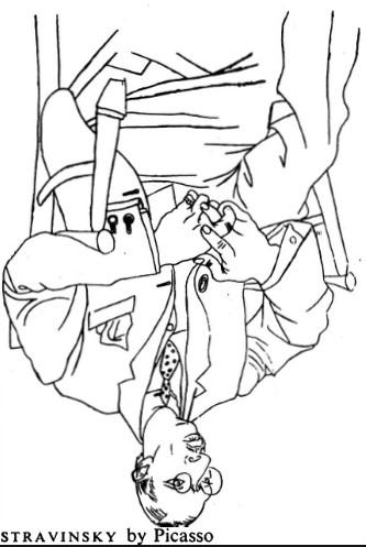 Portrait of Igor Stravinsky by Pablo Picasso Portrait of Igor Stravinsky by Pablo Picasso