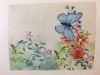 a picture of flowers and a butterfly