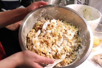 "fold the egg whites" by World to Table is licensed under CC BY-NC 2.0