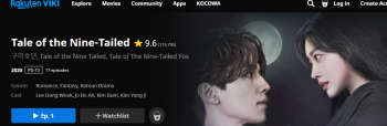 Preview of the Tale of the Nine-Tailed show page on Viki.