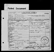 George Scott death certificate