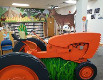 Tractor Desk at Newberry Branch Library