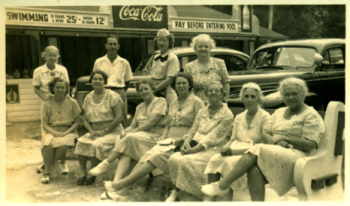 Group of women at Magnesia Springs