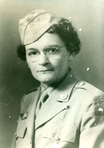 Nina Berkstresser in WWII Army Corps uniform