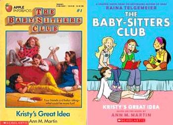 regular and graphic novel cover for Kristy's Great Idea