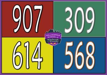 Gryffindor: 907 Hufflepuff: 614 Ravenclaw: 568 Slytherin:  309 