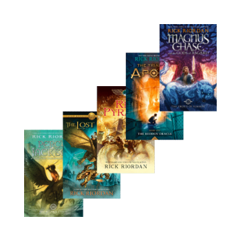 Book Covers of Rick Riordan Titles