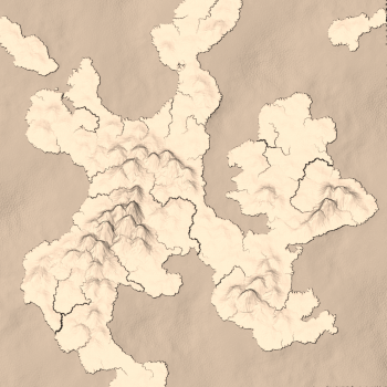 Map from Mapgen4. Seed 228 in sepia