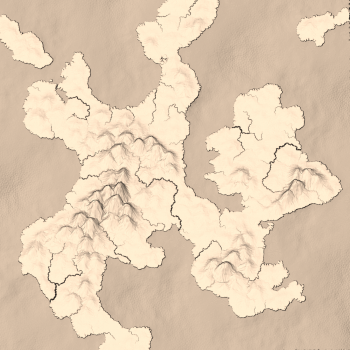 Mapgen4 Seed 228 Map from Mapgen4. Seed 228 in sepia