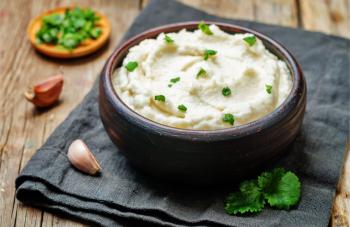 Roasted Garlic Mashed Turnips
