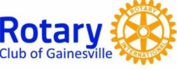 Rotary Club of Gainesville with a yellow gear