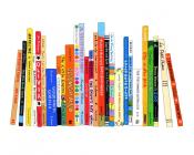 shelf of picture books