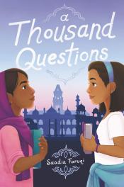 book cover for a thousand questions by saadia faruqi