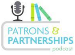Logo for the Patrons and Partnerships Podcast