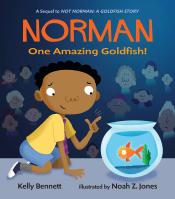 book cover for norman: one amazing goldfish by kelly bennett