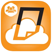 PrintIt app logo of rectangle document over a cloud