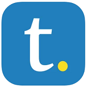 Tutor.com app logo of letter "t"
