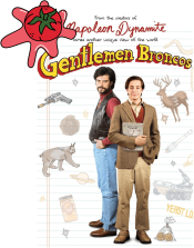 Movie cover of Gentlemen Broncos with a cartoon tomato splat against the corner.