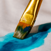 brush painting fabric