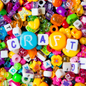 craft beads spelling "craft"