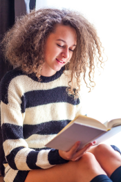 Teen reading