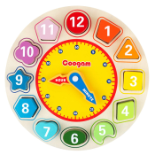 Shape Color Sorting Clock