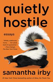 Orange cover with photo of a skunk with it's mouth open