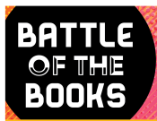 Battle of the Books log in an impactful font