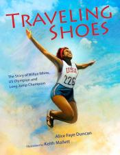 cover of traveling shoes by alice faye duncan
