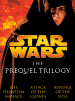 poster art for the three Star Wars prequels