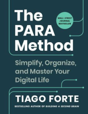 Book titled, "The PARA Method: Simplify, Organize, and Master Your Digital Life"