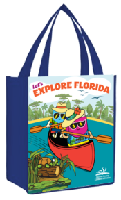 Summer at the Library tote bag