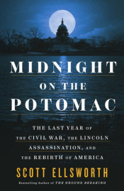 Midnight on the Potomac cover, river at night with large full moon