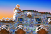 Antoni Gaudi's Casa Batllo in Barcelona Photo of Antoni Gaudi's Casa Batllo in Barcelona