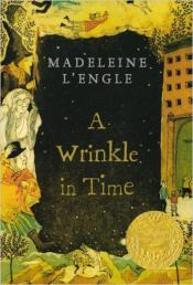 A Wrinkle in Time - L'Engle picture frame style cover with title at the center